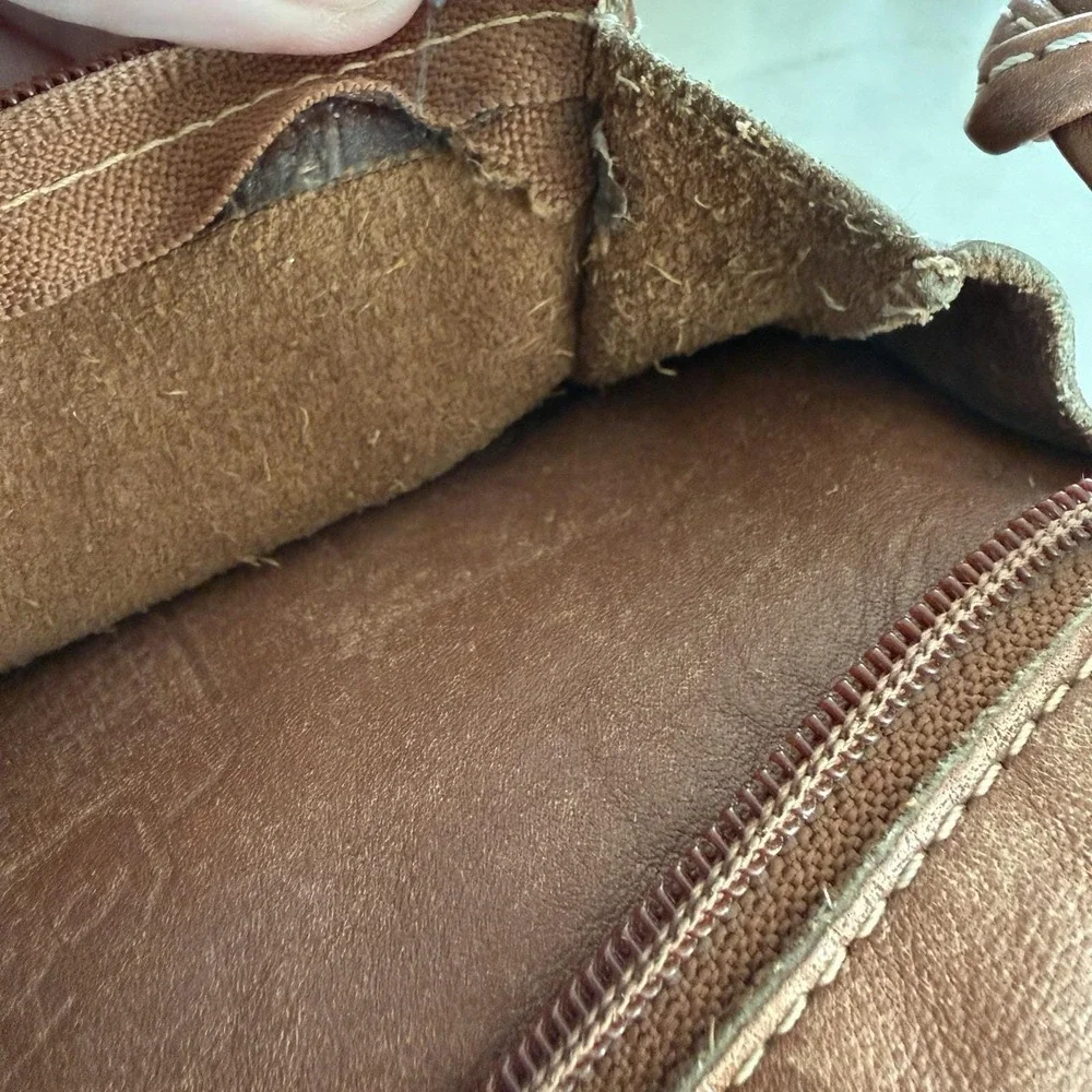 Coach Leather Backpack Vintage 90's British Tan Drawstring‎ Buckle #0519